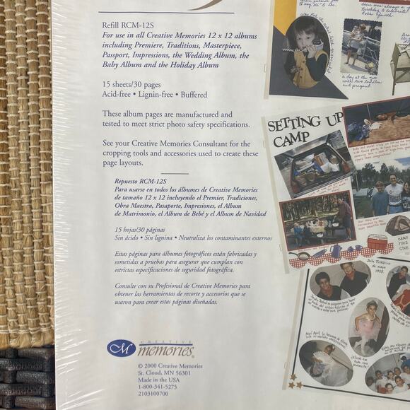 NEW Two Packages Creative Memory Scrapbook Pages total of 30 sheets 12" x 12" - Picture 5 of 7